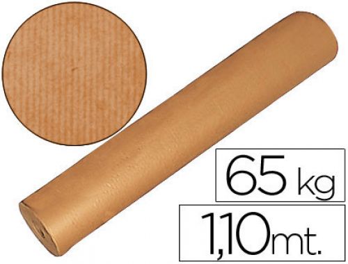 Papel kraft castanho bobine 1,10 mt de altura 60/65 kg , Branca , 29962 , 